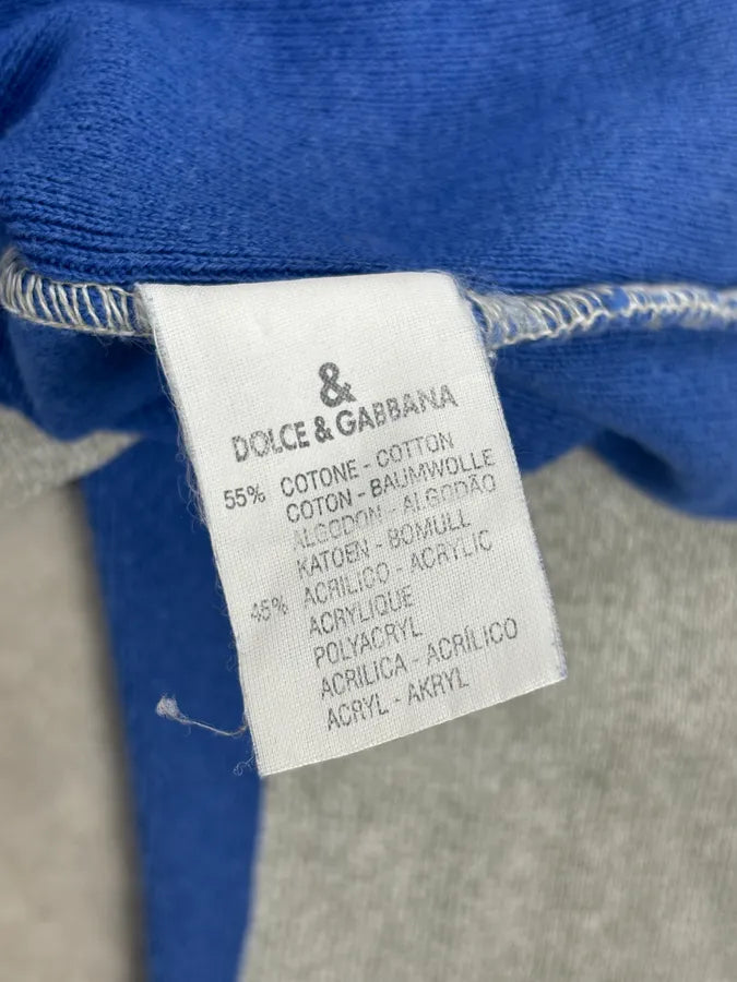 1990s Dolce & Gabbana Blue Beige Wool Sweater tvqhBrA 10