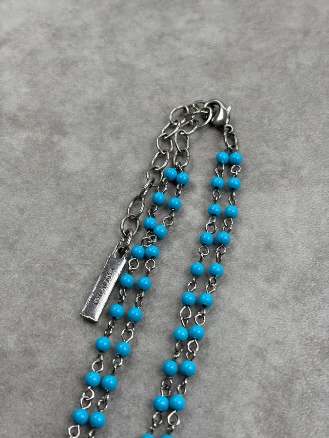 Dolce & Gabbana Blue Big Cross Necklace DwxDVYR 10