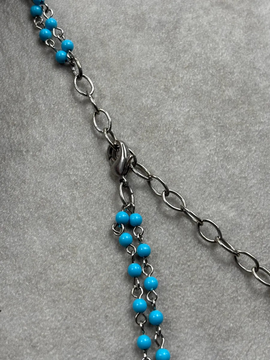 Dolce & Gabbana Blue Big Cross Necklace DwxDVYR 11