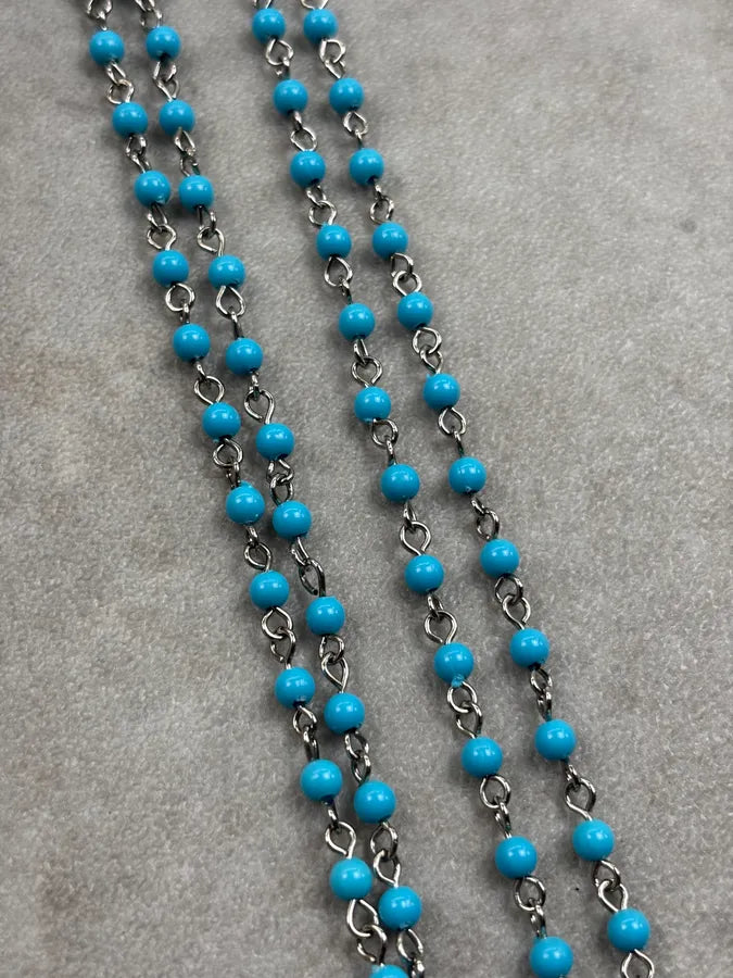 Dolce & Gabbana Blue Big Cross Necklace DwxDVYR 6