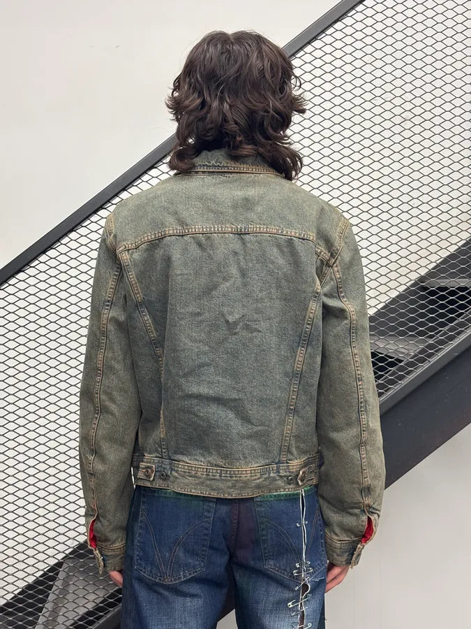 2000s Dolce & Gabbana Faded Blue Multi-Pocket Denim Jacket UmGTEwB 2