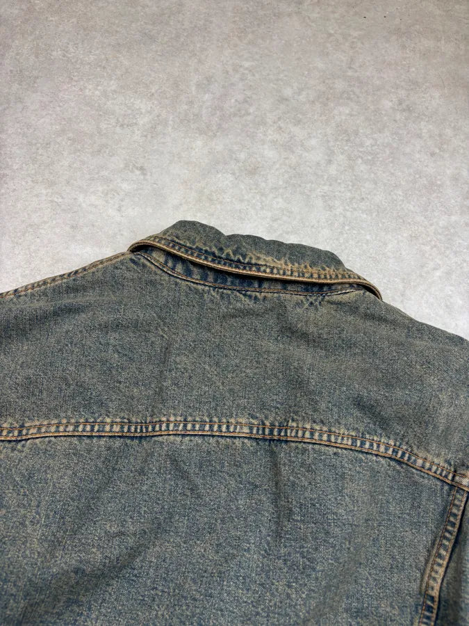 2000s Dolce & Gabbana Faded Blue Multi-Pocket Denim Jacket UmGTEwB 5