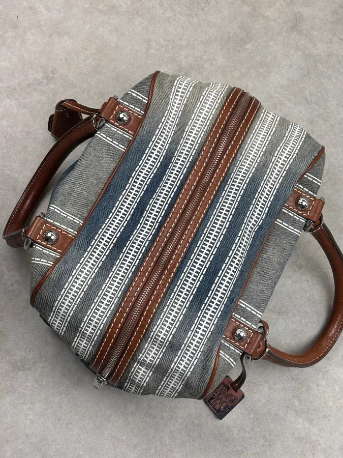 AW2010 Dolce & Gabbana Blue Denim Trompe LOeil Handle Bag GuNIZpz 11