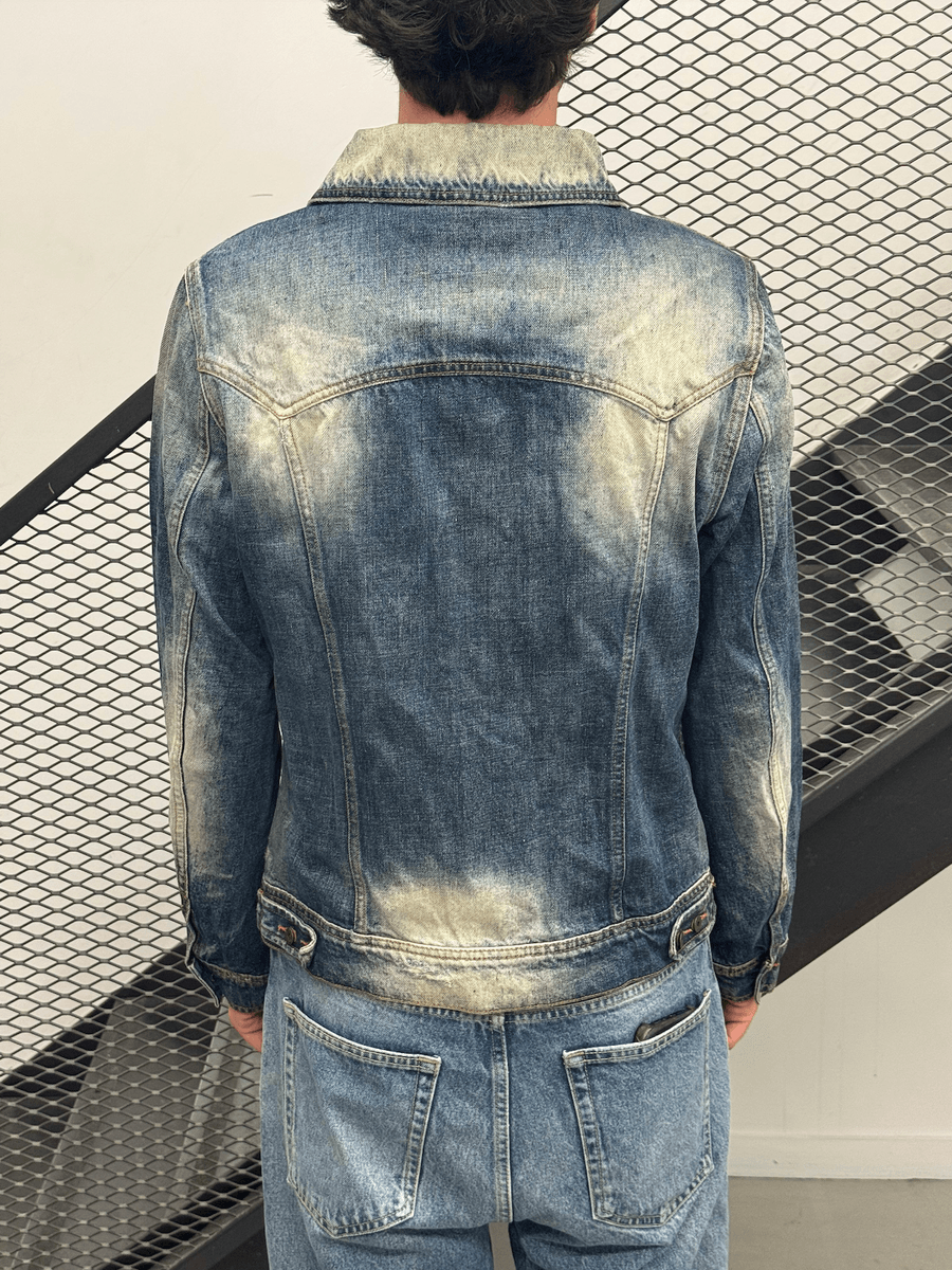 Dolce & Gabbana Blue Distressed Denim Jacket KQXLkXx 2