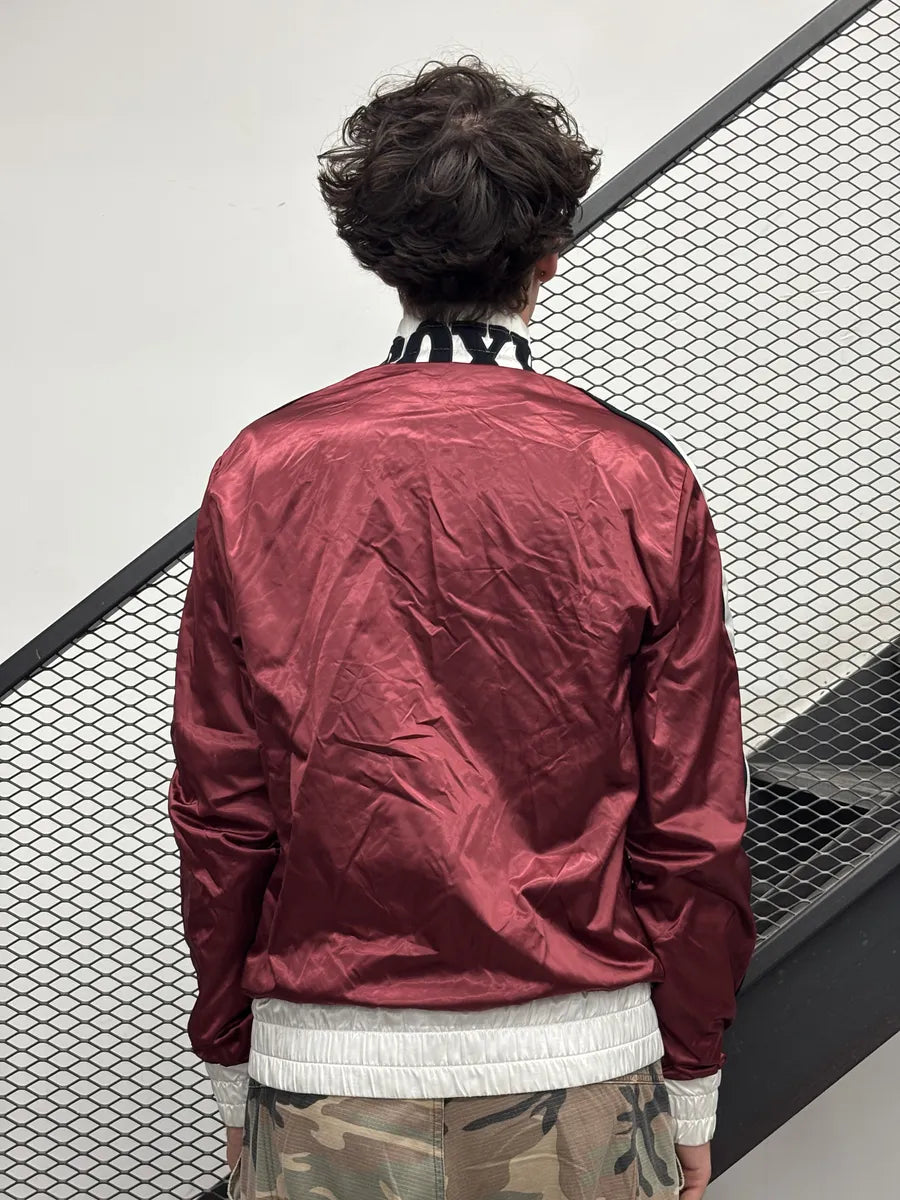 AW2006 Dolce & Gabbana Bordeaux & White Nylon Track Jacket FFXZpdB 1