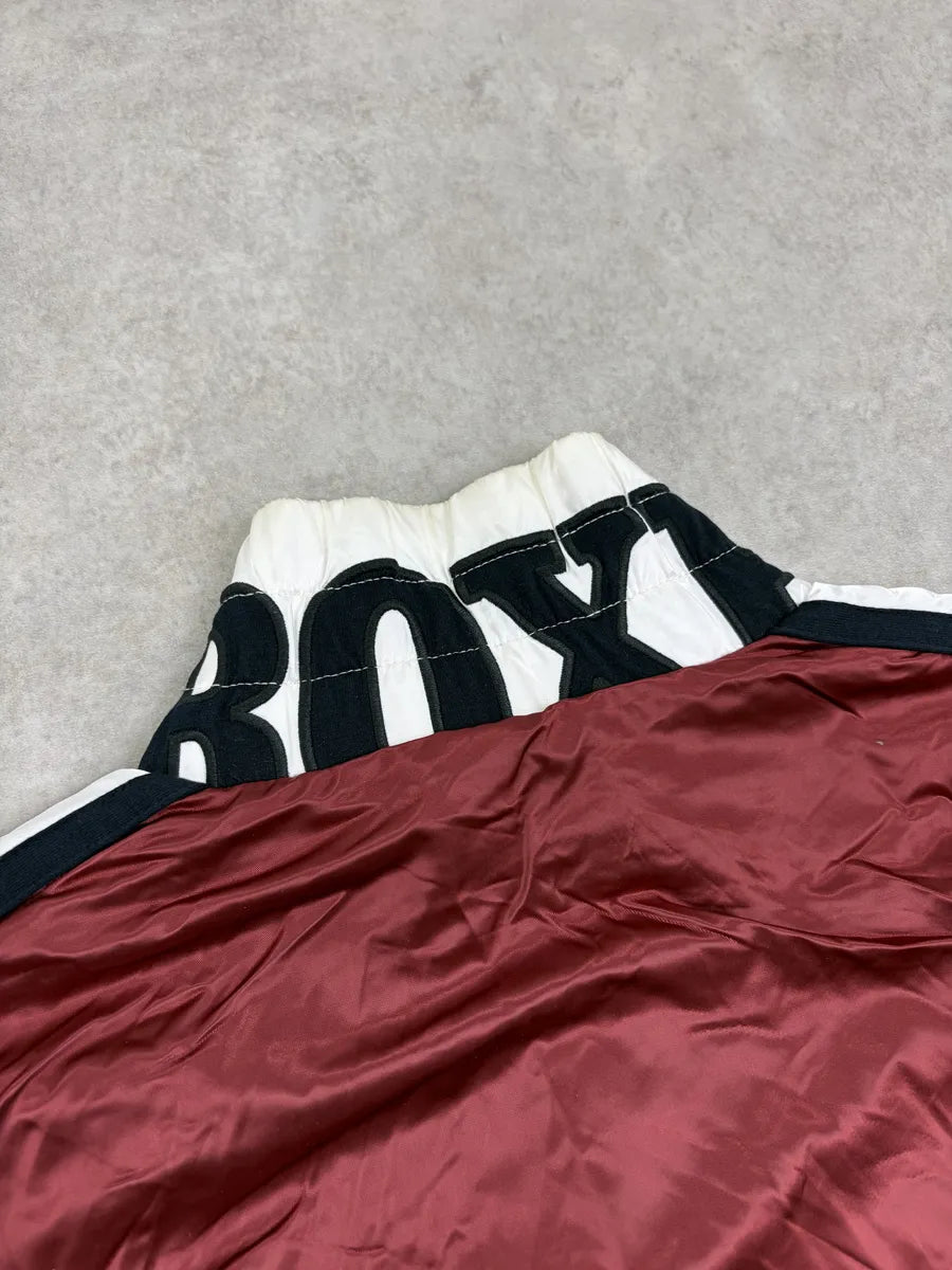 AW2006 Dolce & Gabbana Bordeaux & White Nylon Track Jacket FFXZpdB 4