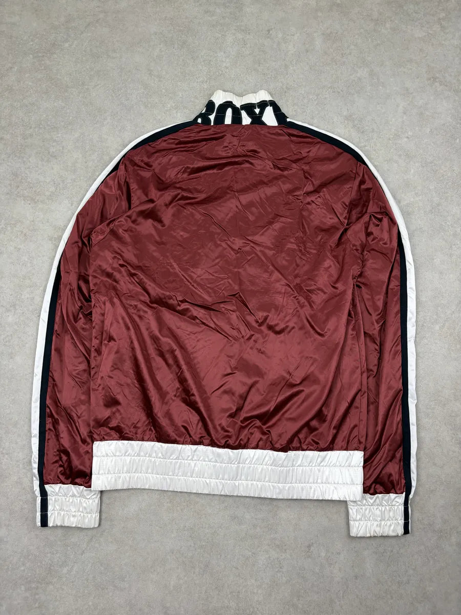 AW2006 Dolce & Gabbana Bordeaux & White Nylon Track Jacket FFXZpdB 3