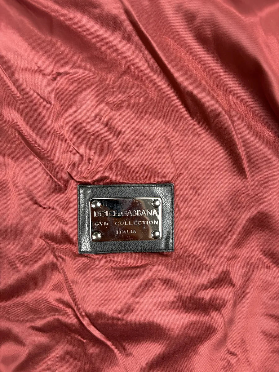 AW2006 Dolce & Gabbana Bordeaux & White Nylon Track Jacket FFXZpdB 6