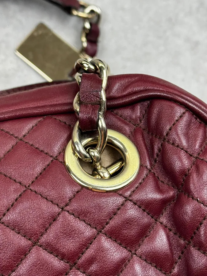AW2010 Dolce & Gabbana Bordeaux Quilted Leather Lily Bag wXBZOeR 9