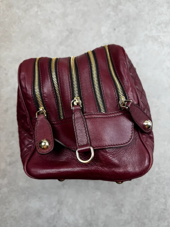 AW2010 Dolce & Gabbana Bordeaux Quilted Leather Lily Bag wXBZOeR 7