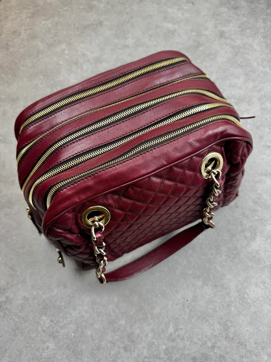 AW2010 Dolce & Gabbana Bordeaux Quilted Leather Lily Bag wXBZOeR 0