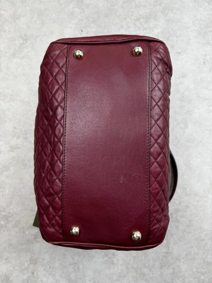 AW2010 Dolce & Gabbana Bordeaux Quilted Leather Lily Bag wXBZOeR 11