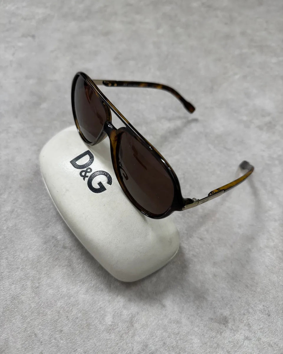 Dolce & Gabbana Brown Acetate Aviator Sunglasses rWJFYvQ 3