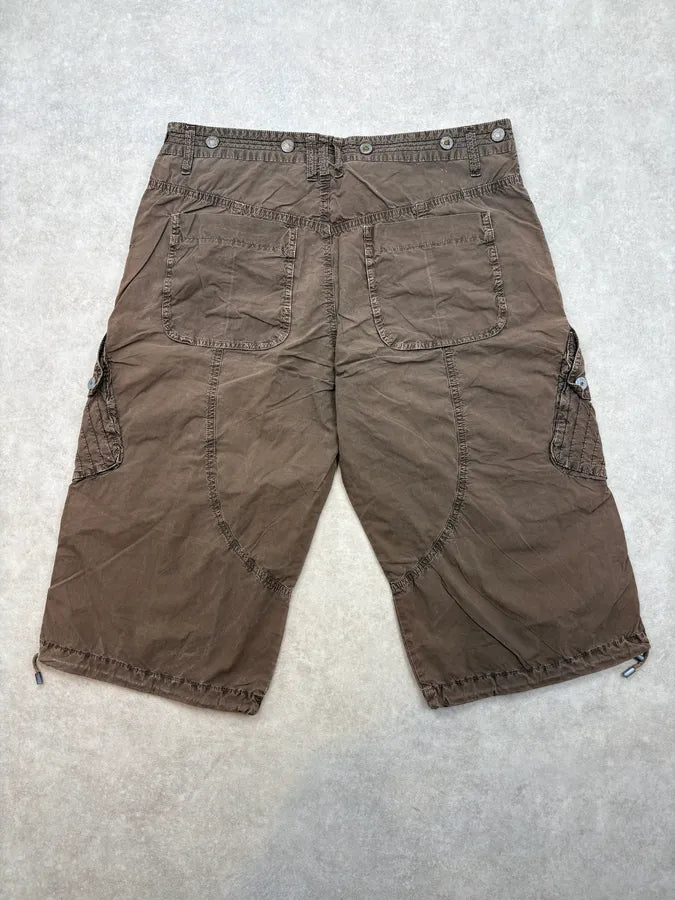 SS2004 Dolce & Gabbana Brown Cozy Cargo Shorts VHyjSmJ 5