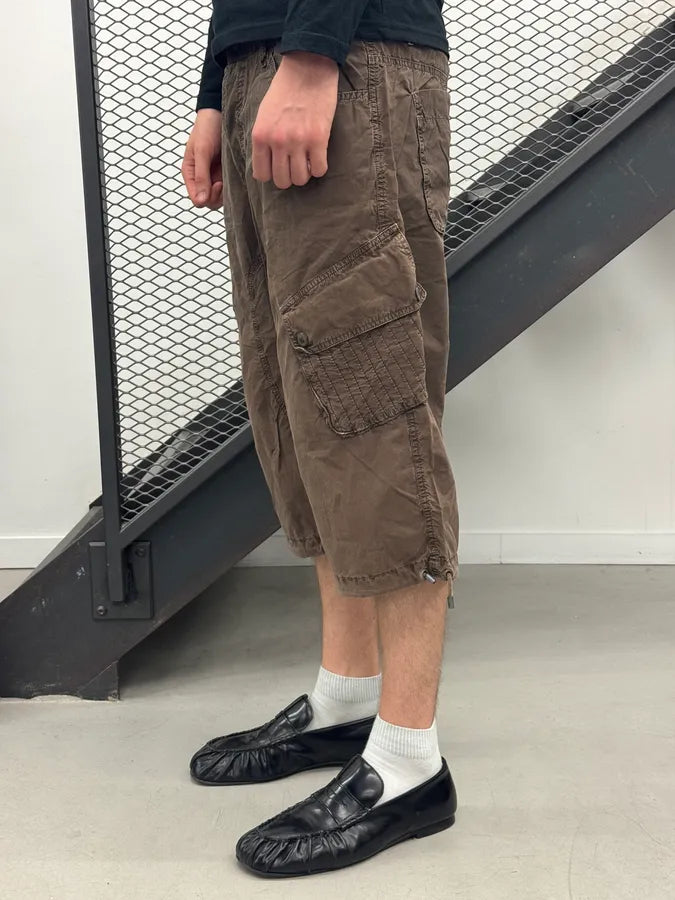 SS2004 Dolce & Gabbana Brown Cozy Cargo Shorts VHyjSmJ 2