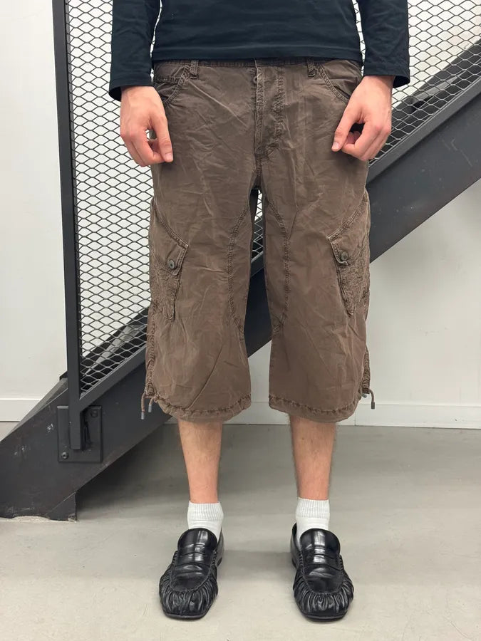 SS2004 Dolce & Gabbana Brown Cozy Cargo Shorts VHyjSmJ 1