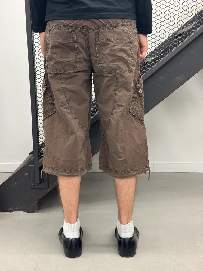 SS2004 Dolce & Gabbana Brown Cozy Cargo Shorts VHyjSmJ 3