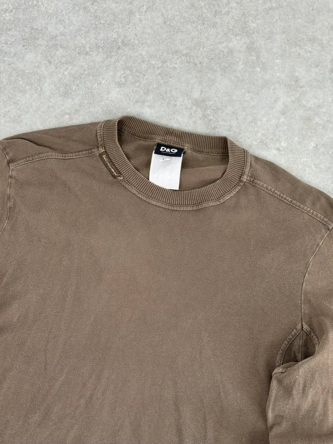 SS2003 Dolce & Gabbana Brown Military Longsleeve jUcOuZx 3