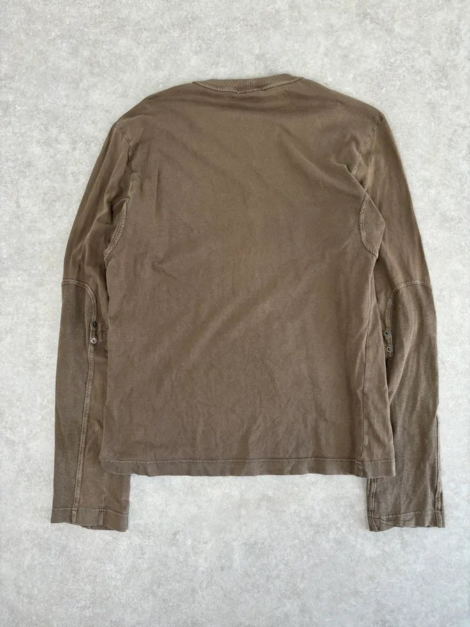 SS2003 Dolce & Gabbana Brown Military Longsleeve jUcOuZx 4
