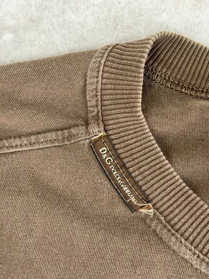 SS2003 Dolce & Gabbana Brown Military Longsleeve jUcOuZx 7