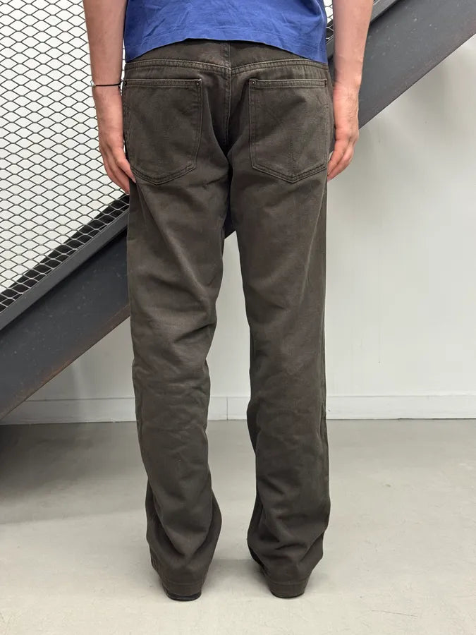 AW2006 Dolce & Gabbana Brown Denim Straight-Leg Jeans HWHolCZ 1