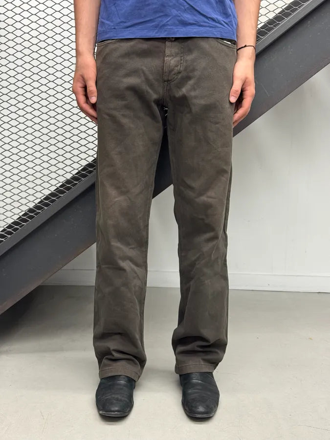 AW2006 Dolce & Gabbana Brown Denim Straight-Leg Jeans HWHolCZ 0