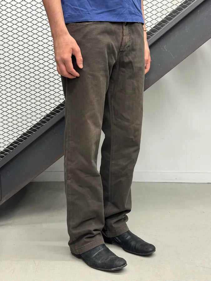 AW2006 Dolce & Gabbana Brown Denim Straight-Leg Jeans HWHolCZ 2