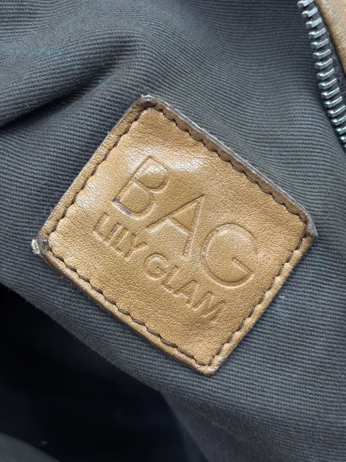 SS2010 Dolce & Gabbana Brown Leather Zip Bowling Shoulder Bag oMsiYeK 17