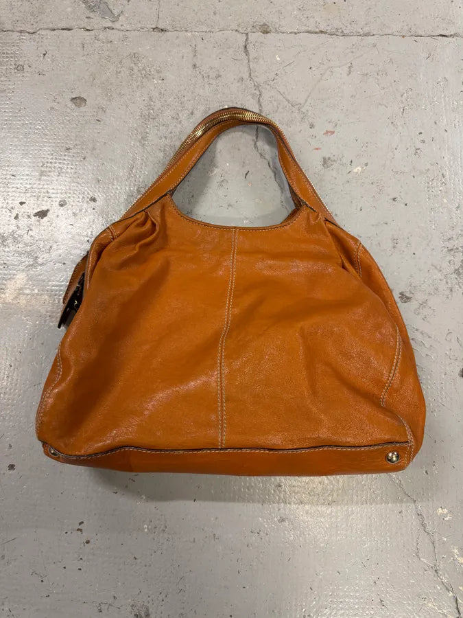 Dolce & Gabbana Brown Leather Hobo Handle Zip Bag zXRbAYQ 3