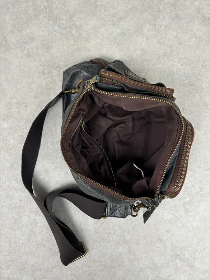 Dolce & Gabbana Faded Black Leather Messenger Bag yKdHGLb 6