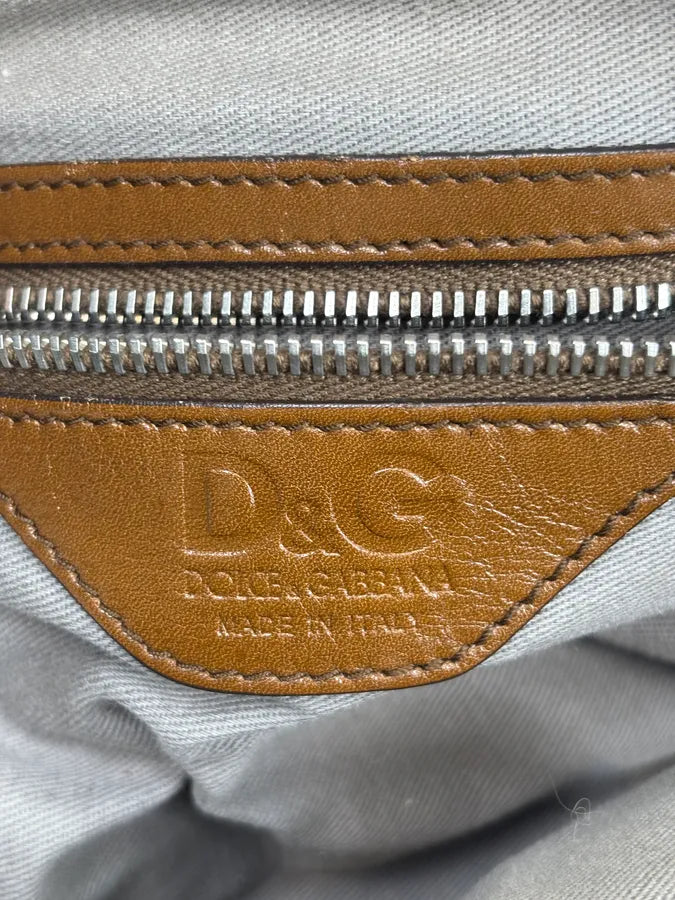 AW2010 Dolce & Gabbana Brown Leather Multi-Zip Handle Bag VqBKJil 16