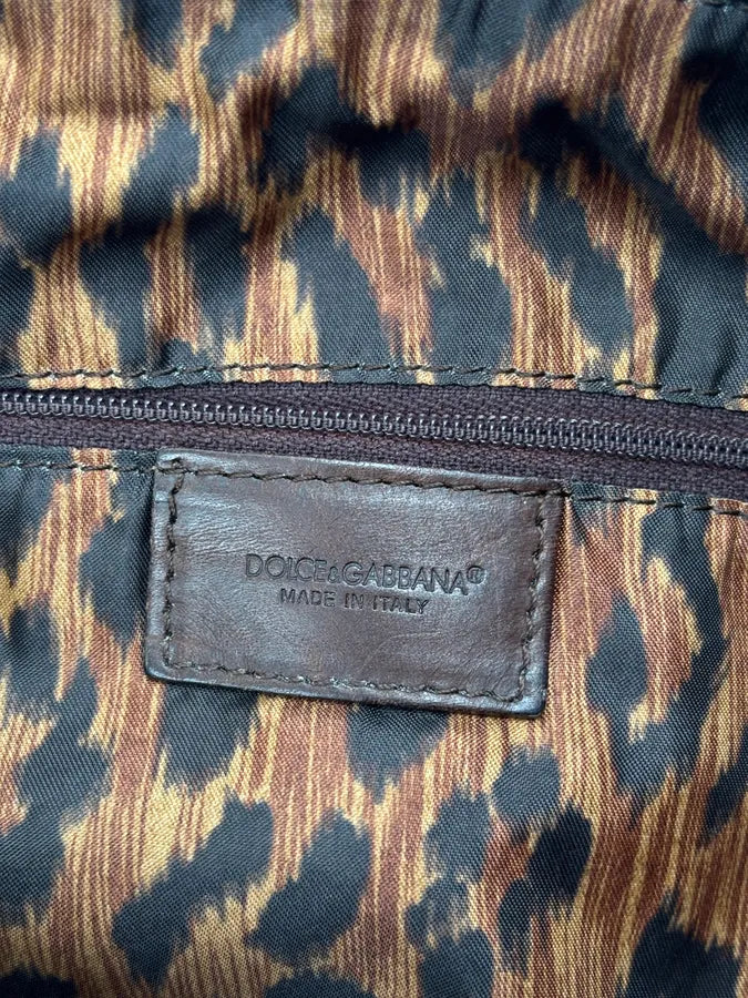 SS2003 Dolce & Gabbana Brown Leather Multi-Pocket Shoulder Bag ejLMVgB 14