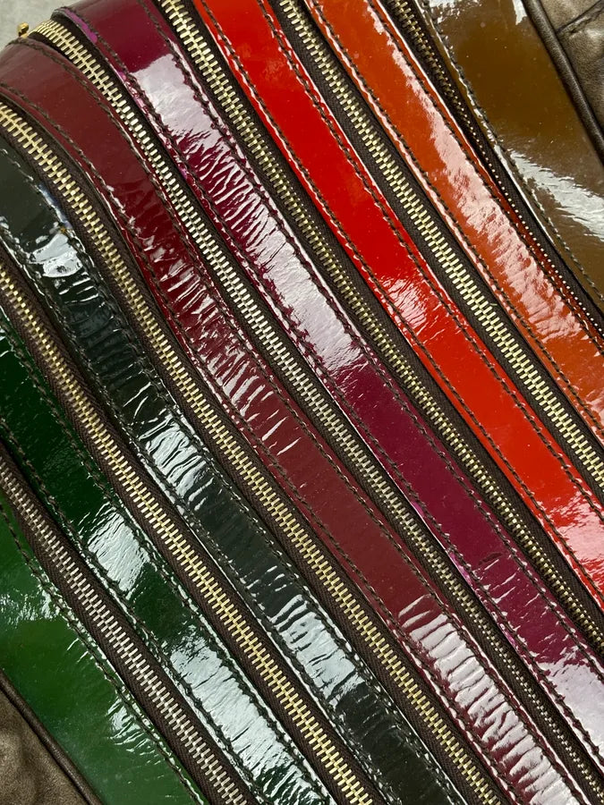 AW2010 Dolce & Gabbana Multicolor Leather Multi-Zip Shoulder Bag Nvebgfo 15