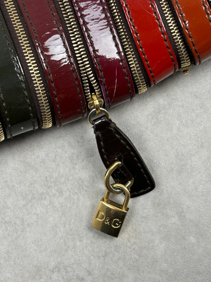 AW2010 Dolce & Gabbana Multicolor Leather Multi-Zip Shoulder Bag Nvebgfo 17