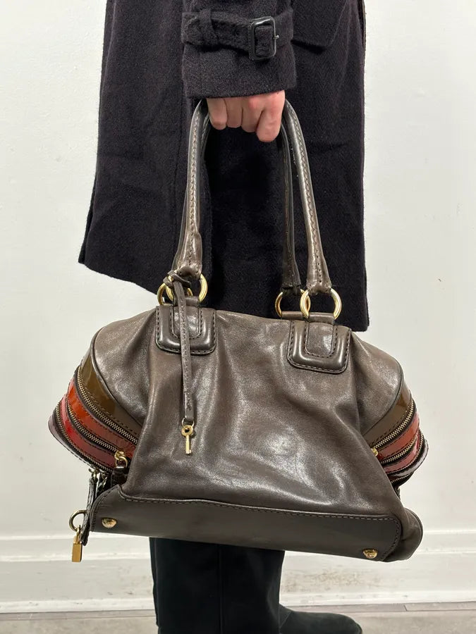 AW2010 Dolce & Gabbana Multicolor Leather Multi-Zip Shoulder Bag Nvebgfo 3