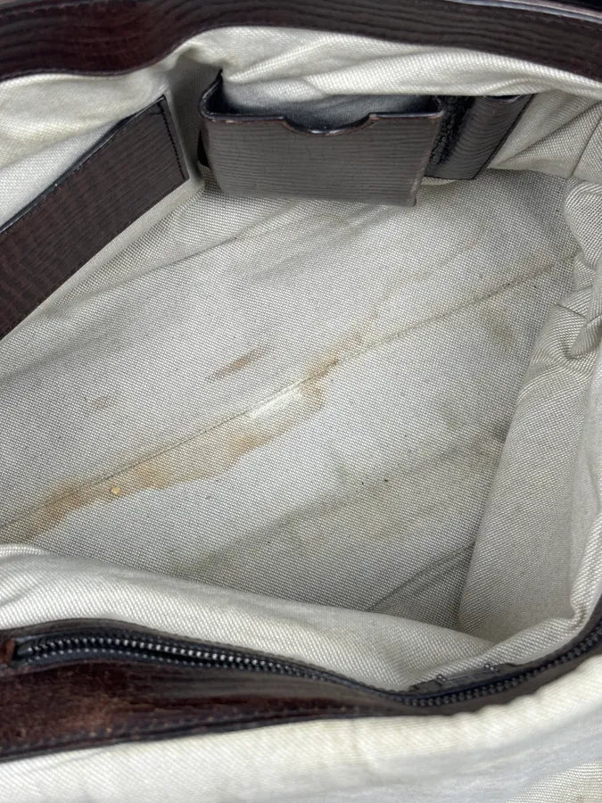 AW2008 Dolce & Gabbana Brown Leather Vintage Messenger Bag tuhAESY 13