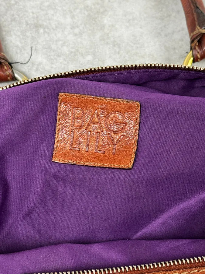 AW2010 Dolce & Gabbana Brown Multi Zip Leather Lily Bag RIOQyTK 14