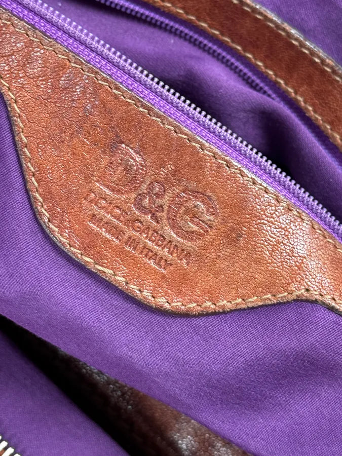 AW2010 Dolce & Gabbana Brown Multi Zip Leather Lily Bag RIOQyTK 13