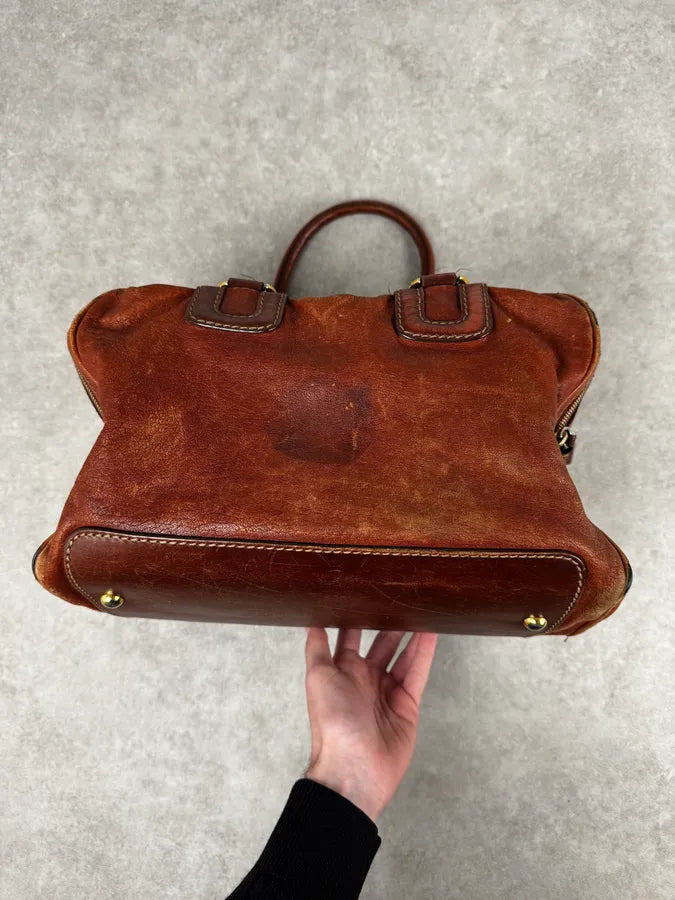 AW2010 Dolce & Gabbana Brown Multi Zip Leather Lily Bag RIOQyTK 11