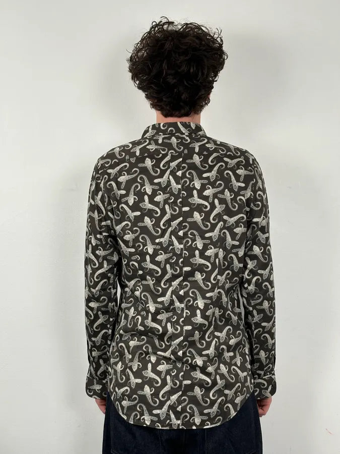 2010s Dolce & Gabbana Brown Paisley Shirt uWBrZPK 2