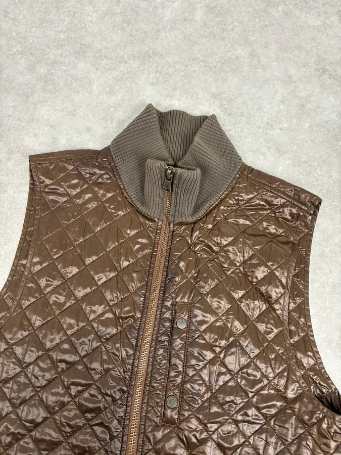 2000s Dolce & Gabbana Brown Quilted Nylon Vest GdATYBu 3