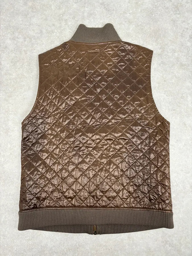2000s Dolce & Gabbana Brown Quilted Nylon Vest GdATYBu 4