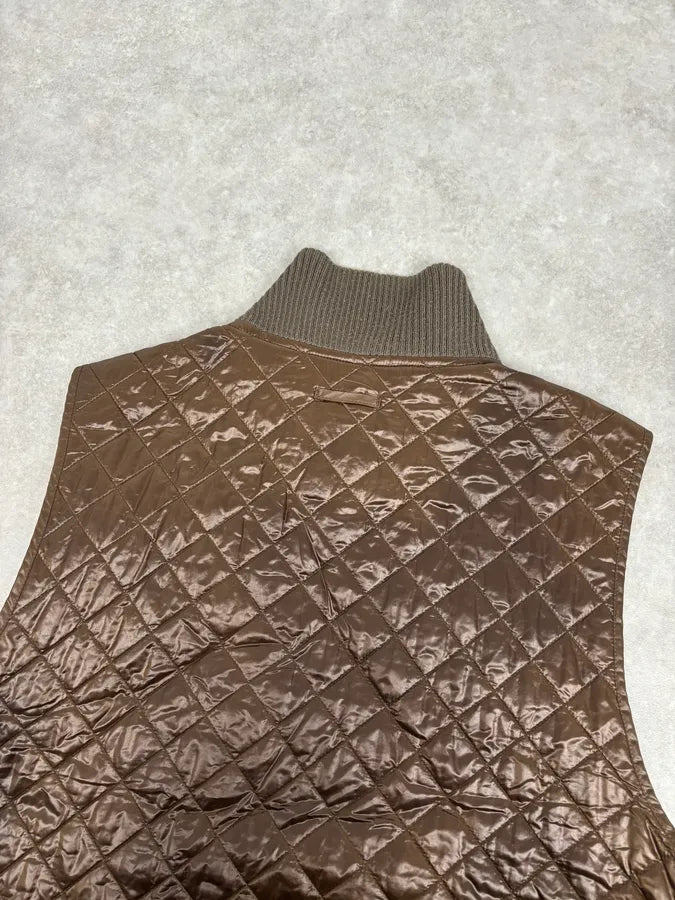 2000s Dolce & Gabbana Brown Quilted Nylon Vest GdATYBu 7