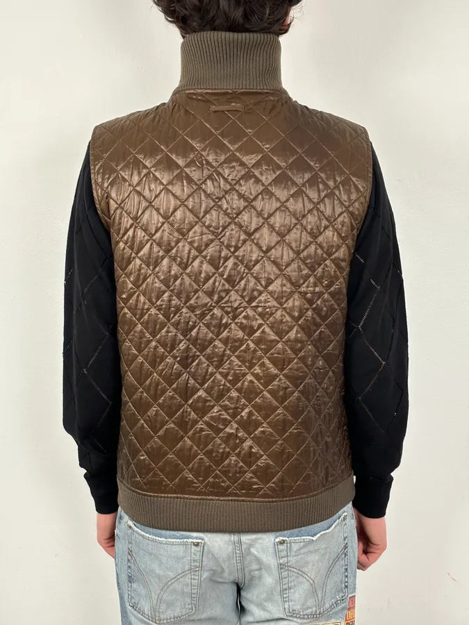 2000s Dolce & Gabbana Brown Quilted Nylon Vest GdATYBu 2