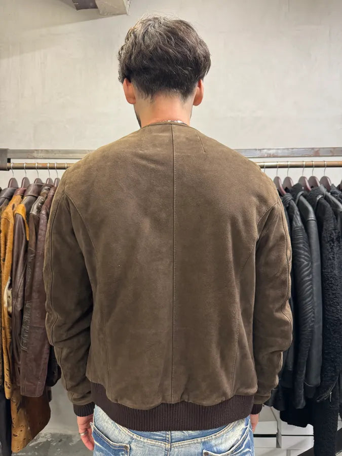 Dolce & Gabbana Brown Suede Simple Jacket fRKhQyw 2