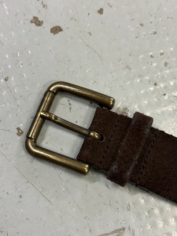Dolce & Gabbana Brown Suede Studded Belt mfcMisv 3
