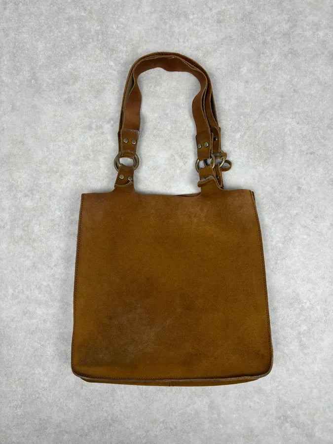 Dolce & Gabbana Brown Suede Studded Butterfly Shoulder Bag dohcPJJ 4