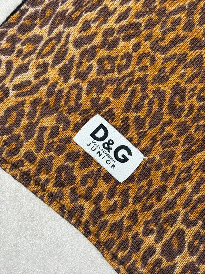 SS1999 Dolce & Gabbana Brown Wool Leopard Scarf oXBRAjS 3