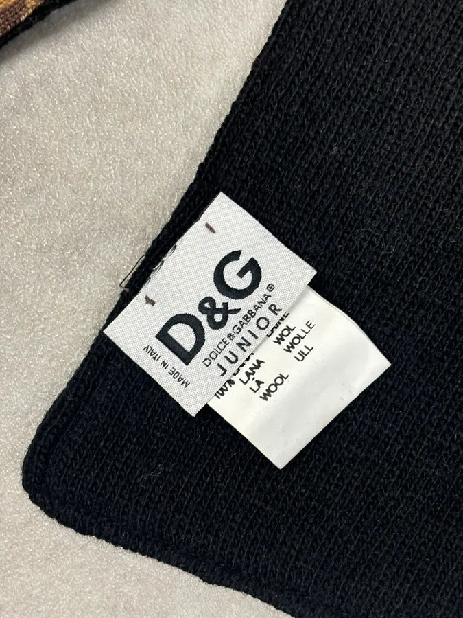 SS1999 Dolce & Gabbana Brown Wool Leopard Scarf oXBRAjS 5