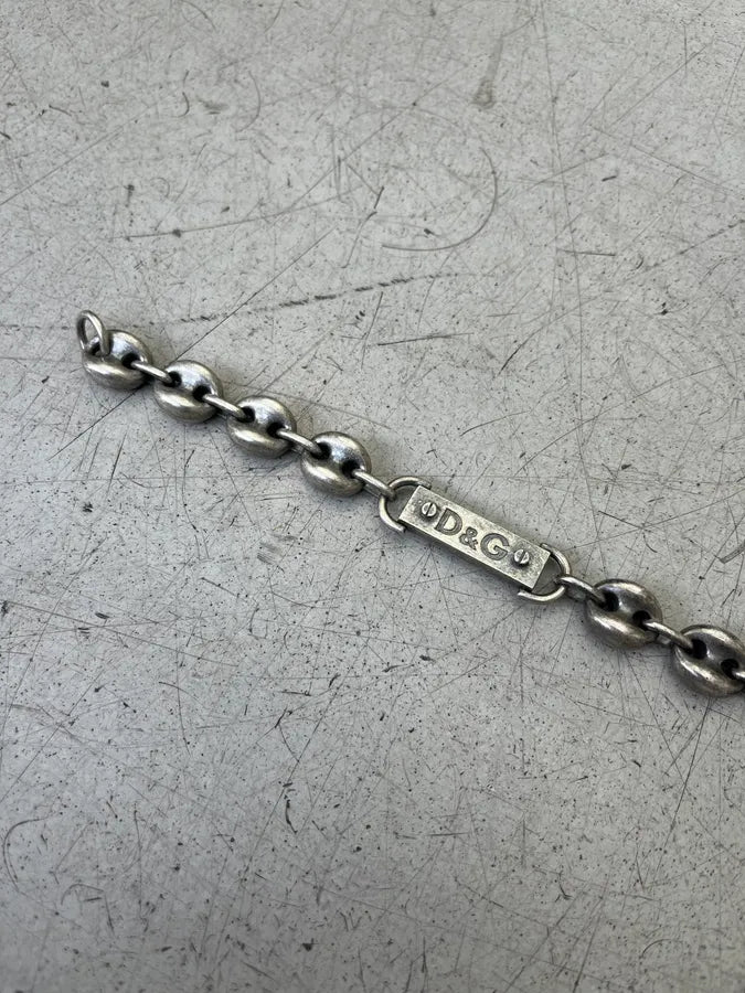 Dolce & Gabbana Brutalist Coffee Bean Stainless Steel Necklace BbxkItJ 5